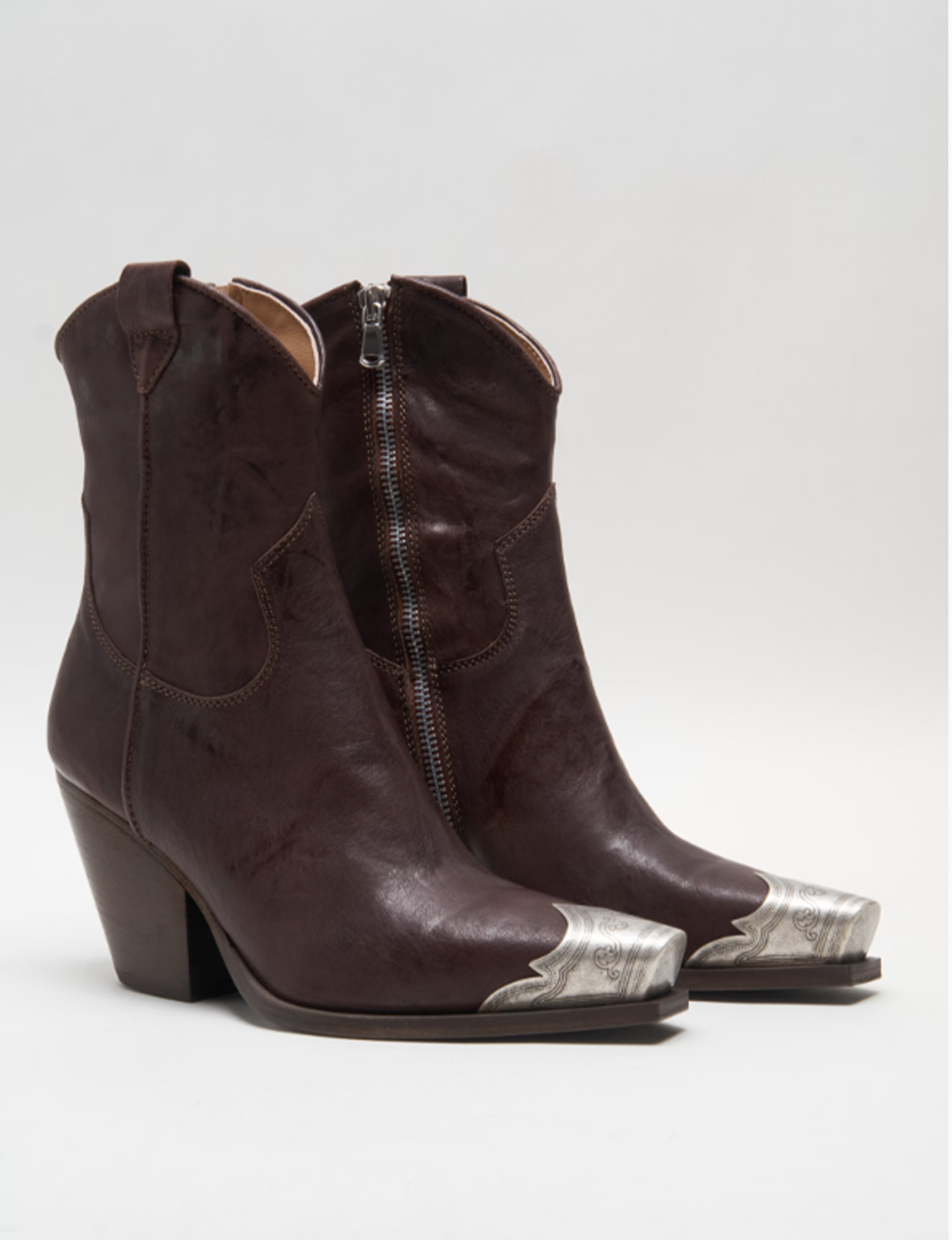 Brayden Western Boot, Hot Fudge
