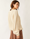 Frankie Cable Sweater, Ivory