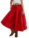 Emilia Full Skirt, High Risk Red