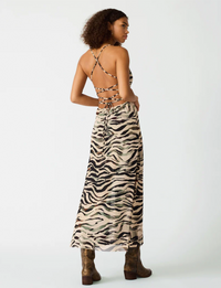Adella Dress, Caramel Zebra
