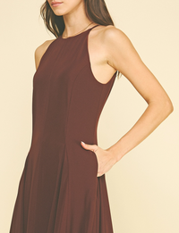 Anatasia Dress, Red/Brown
