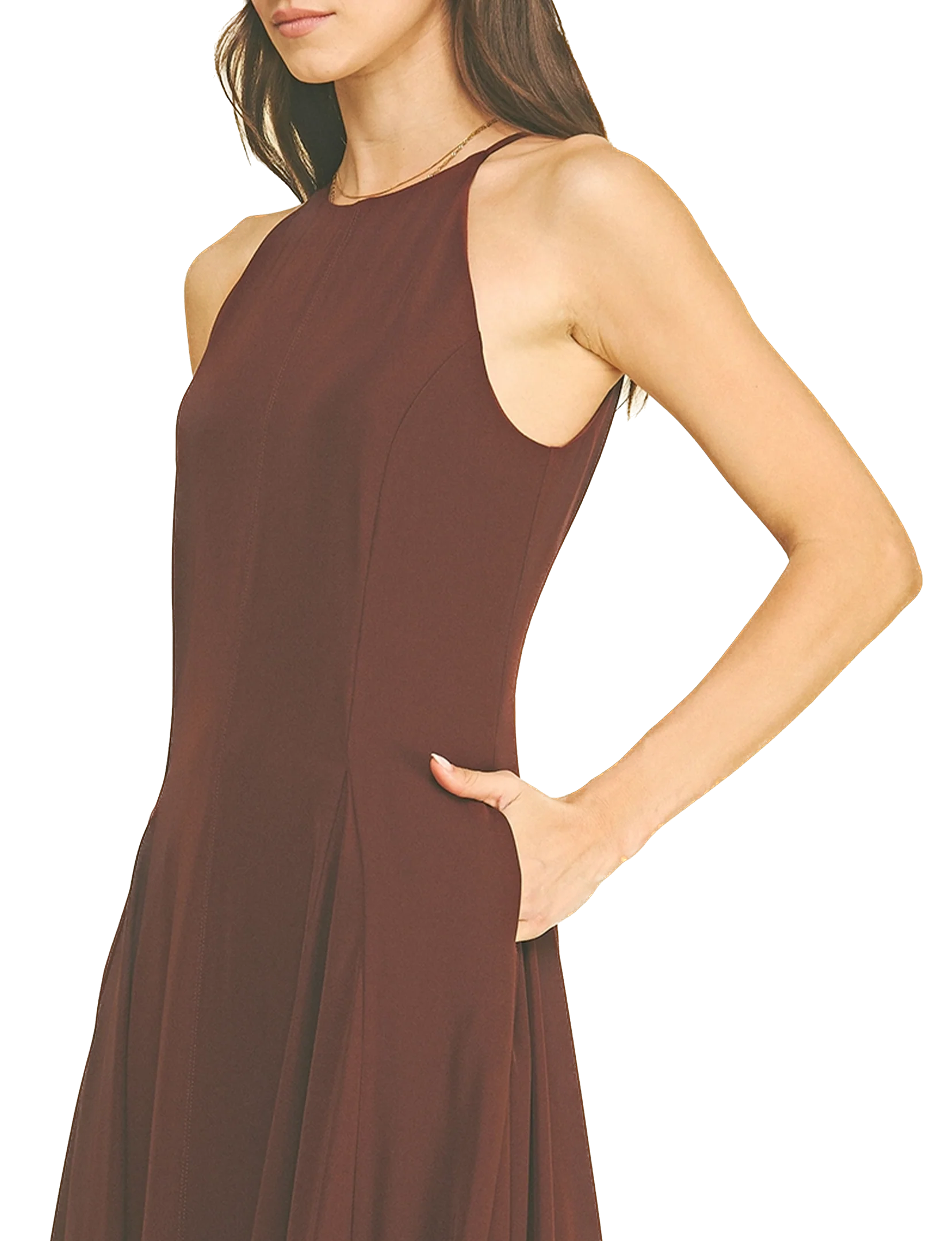 Anatasia Dress, Burgundy