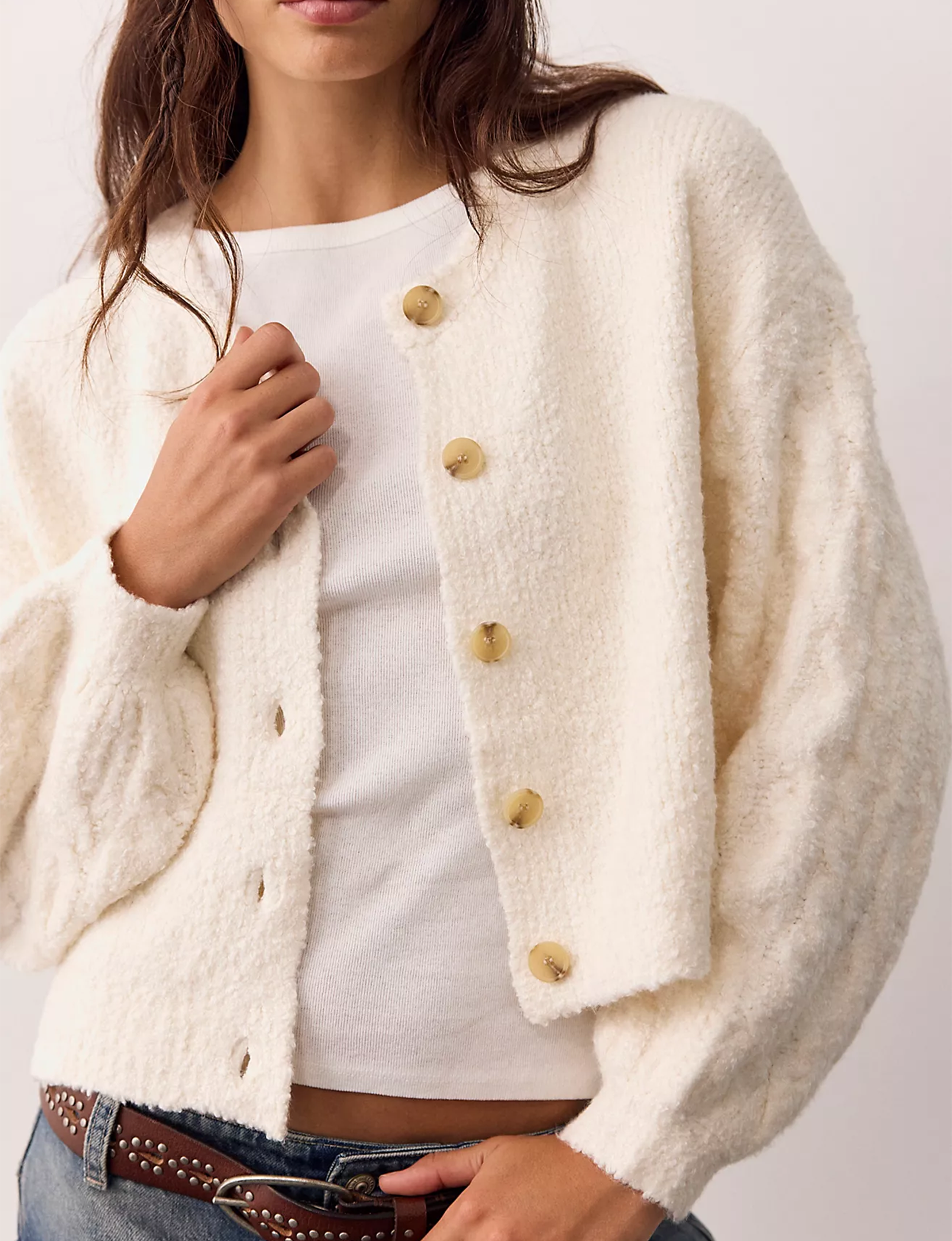 Thistle Cardi, Sugar Swizzle