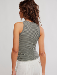 So Soft Seamless Cami, Black/White