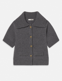 The Doll Cardi, Charcoal Heather