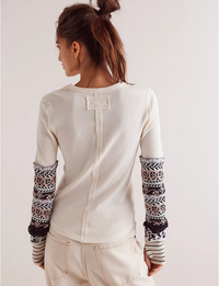 All In Cuff Thermal, Ivory/Combo