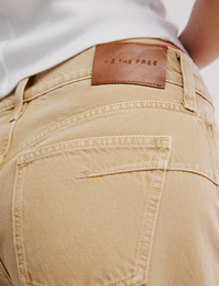 Fable Twisted Seam Jean, Oat Latte
