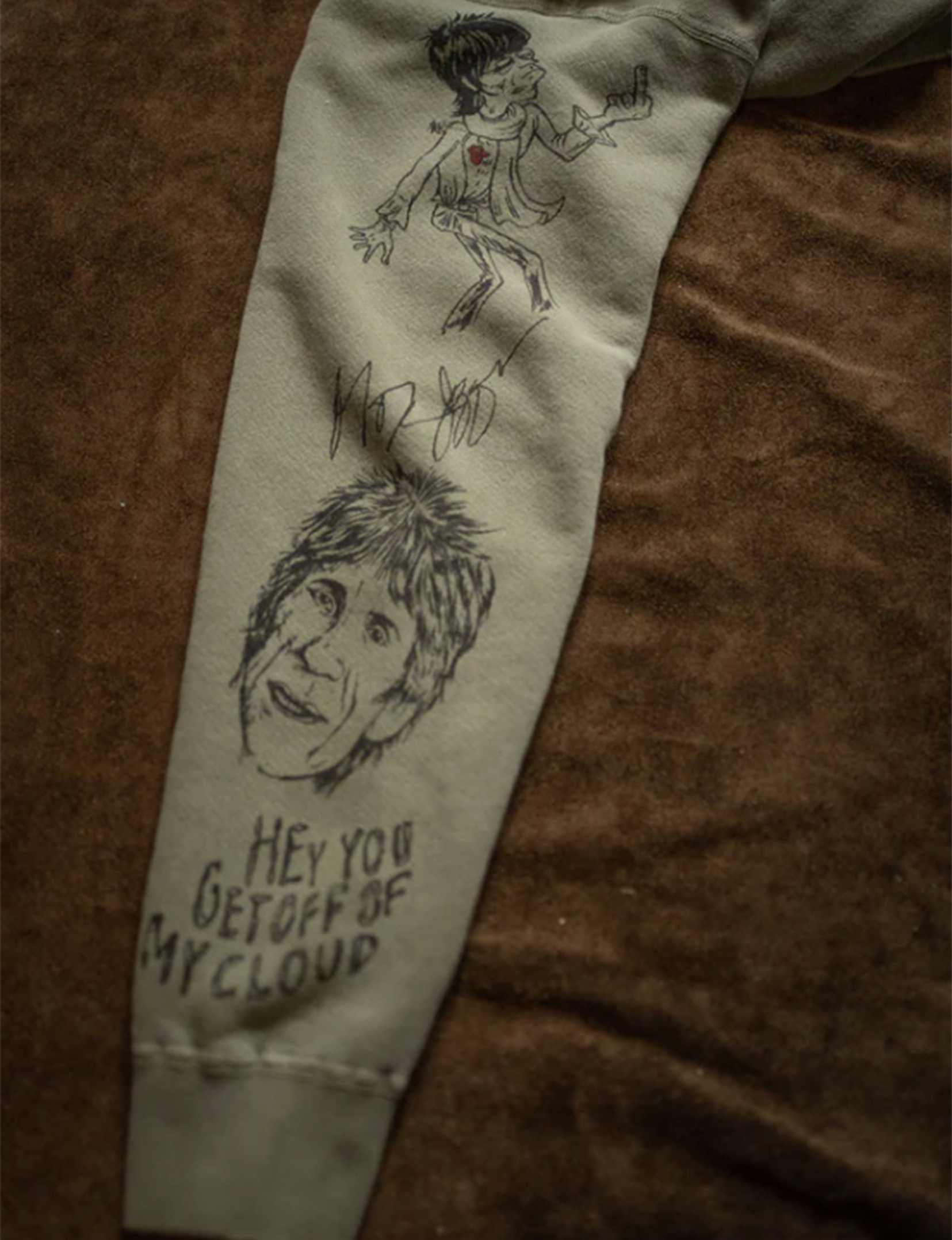 Rolling Stones Sketch Crew Fleece, Fatigue