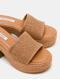 Trippy Platform Sandal, Cognac
