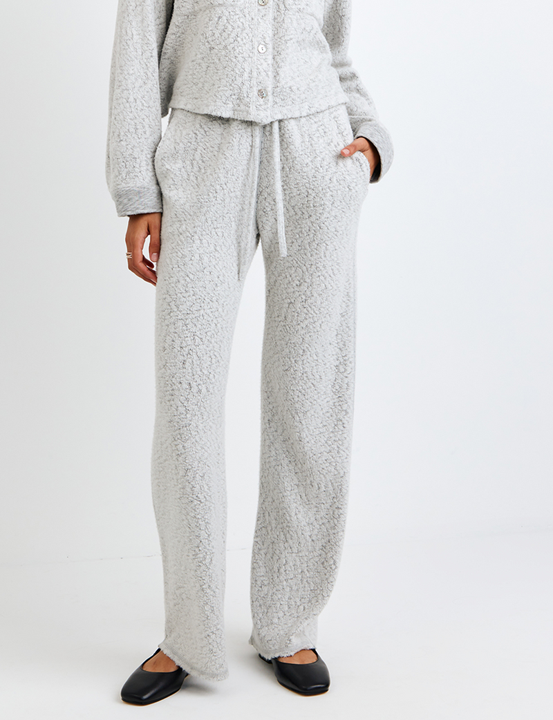 Contrast Wide Leg Pant, Winter Storm