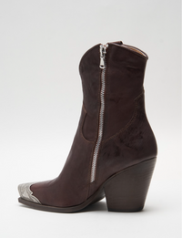 Brayden Western Boot, Hot Fudge