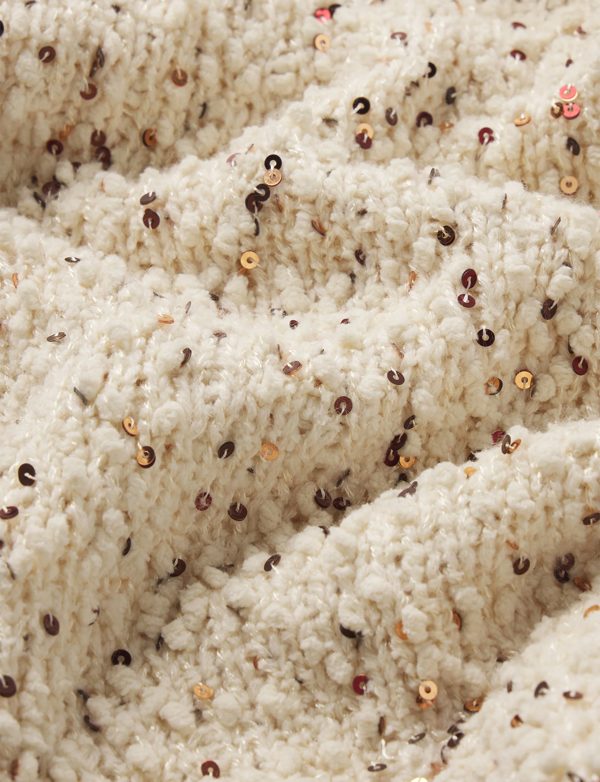 Confetti S/S Sweater, Cream