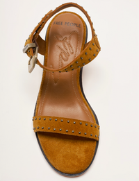 Buckle Up Block Heel, Driftwood Tan Suede