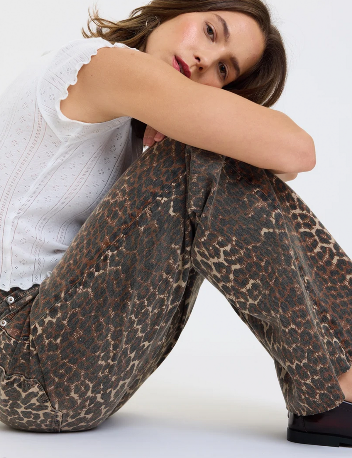 Far Out Wide Leg Pant, Cool Cat