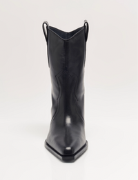 Cat Nap Cowboy Boot, Black Leather