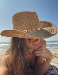 Reed Raffia Cowboy Hat, Natural