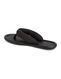 Puffed Up Flip Flops, Black