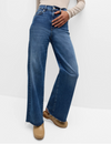 Le Slim Palazzo Raw Fray, Mermaid