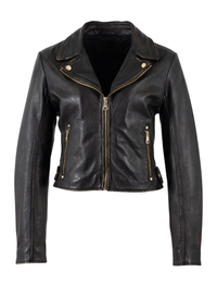 Hazie Biker Jacket, Antique Black