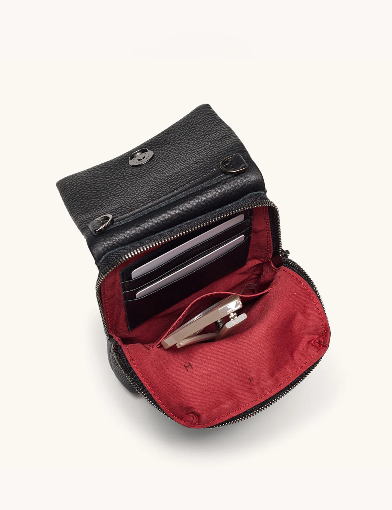 VIP Mobile Crossbody, Black/Gunmetal