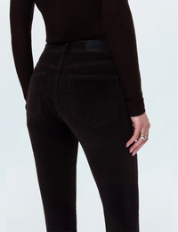 Kinsley Corduroy Mid-Rise Ultra Flare, Mocha