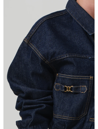 Alma Horsebit Jacket, Helia