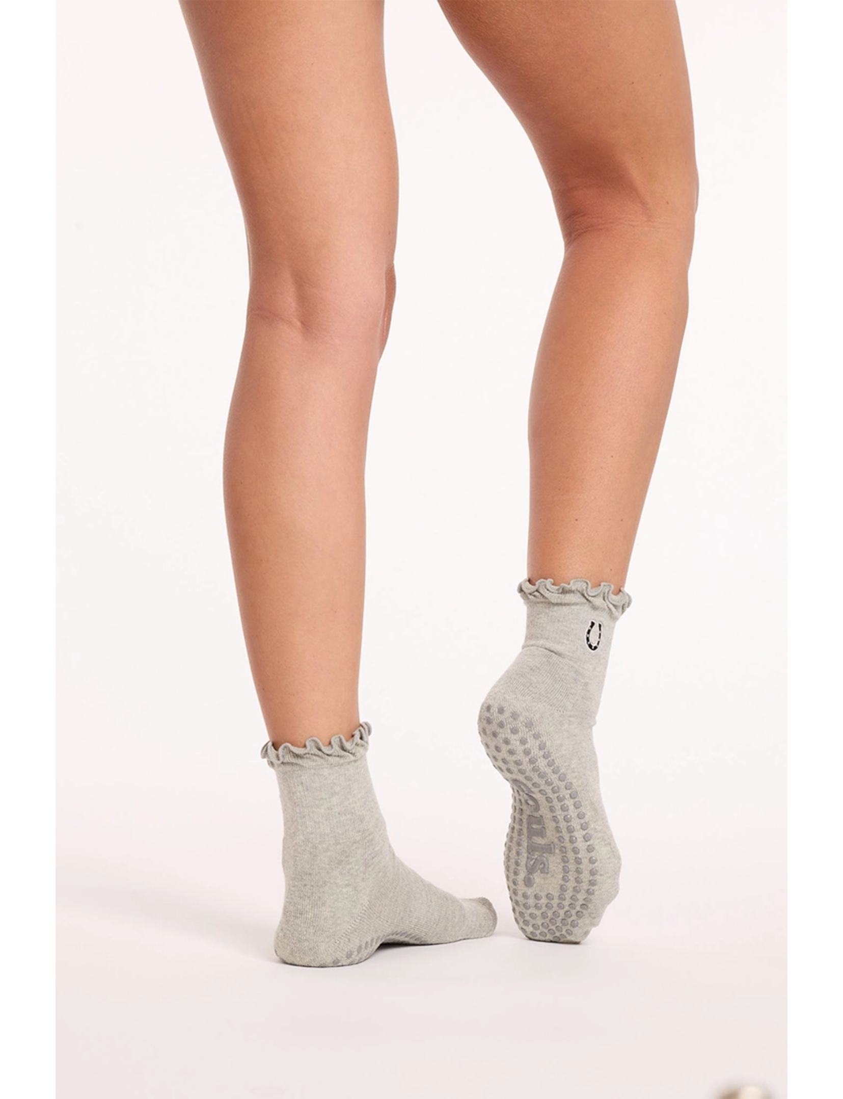 Lucky Horseshoe Socks, Grey