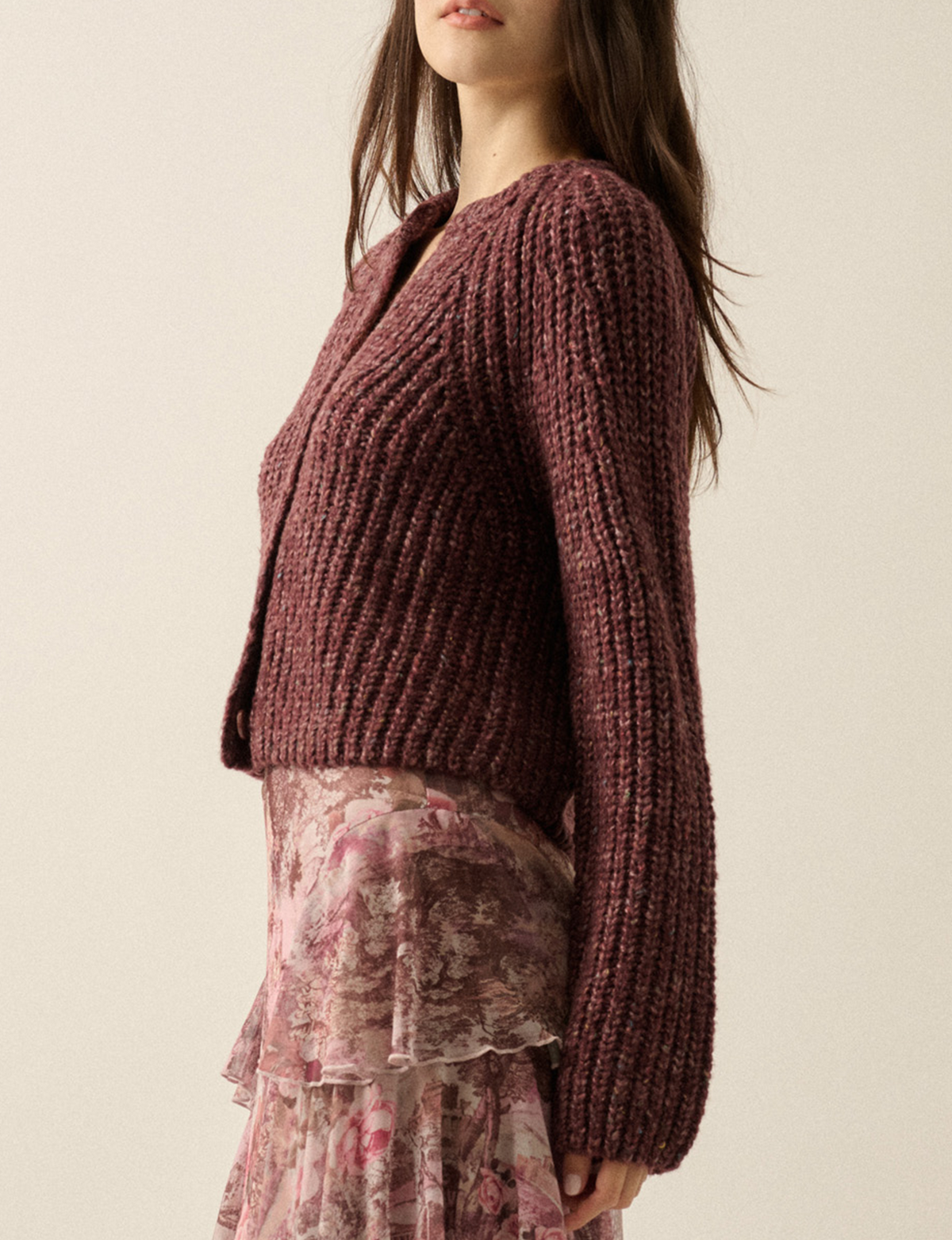 Confetti Cardigan, Chocolate