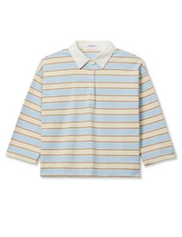 Daria Rugby Polo, Powder Blue