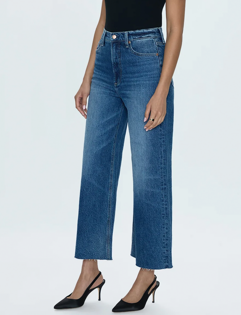 Lana Crop Wide Leg Denim, Palladium