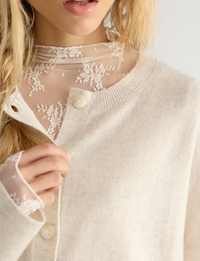 Lady Lux Layering Top, Evening Cream