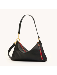 Kyle Medium Handbag, Black/Brushed Gold