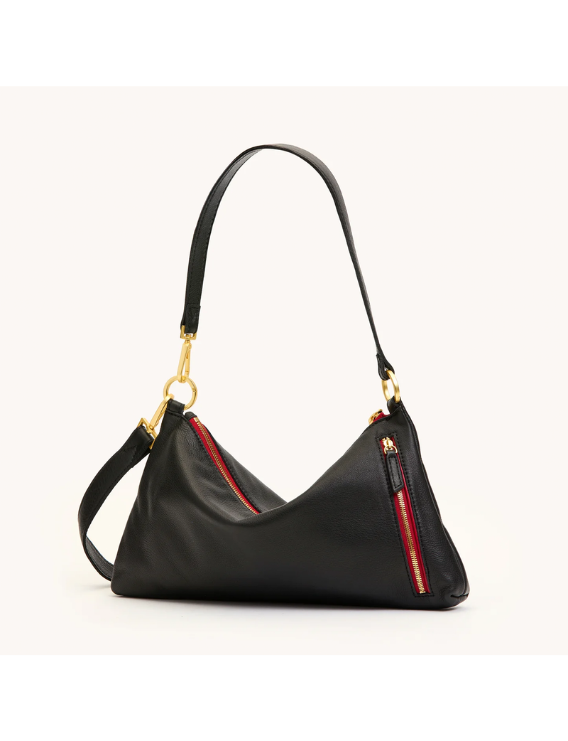 Kyle Medium Handbag, Black/Brushed Gold