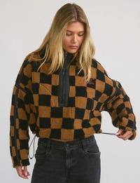 Big Sky Sherpa Half Zip, Checkmate