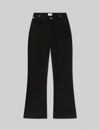 Horsebit Flare, Rich Black