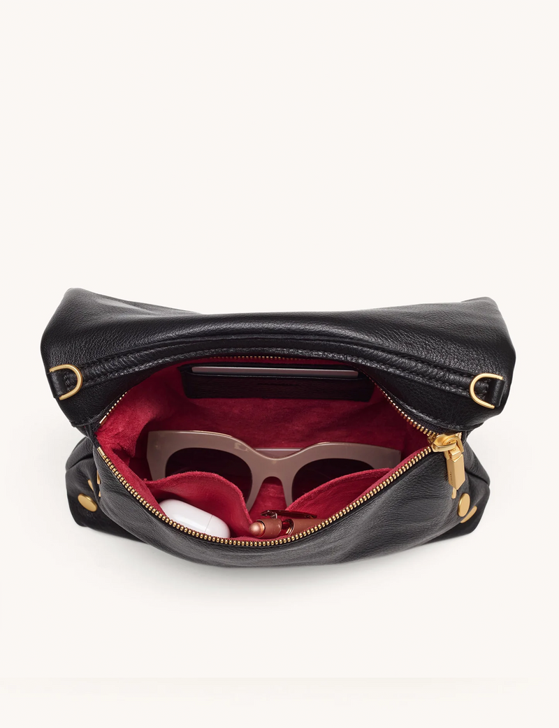 VIP Medium Handbag, Black/Bushed Gold