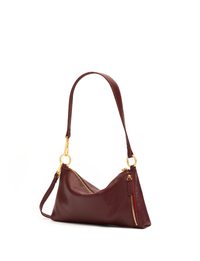 Kyle Small Handbag, Cherrywood/Brushed Gold