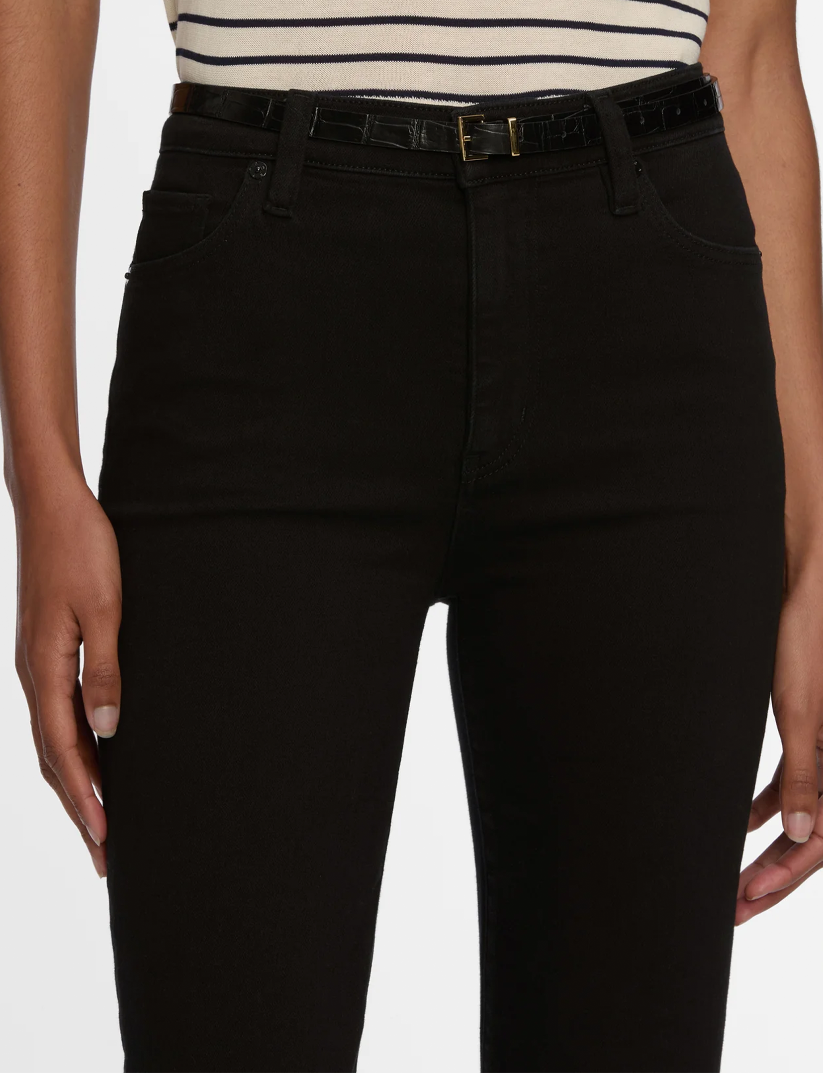 Le Sleek Straight Leg, Black