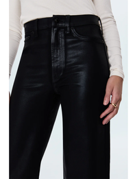 Lana High Rise Ultra Wide Leg, Coated Noir