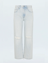 Lexi Relaxed Straight Jeans, Solstice Distressed