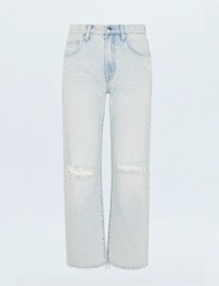 Lexi Relaxed Straight Jeans, Solstice Distressed