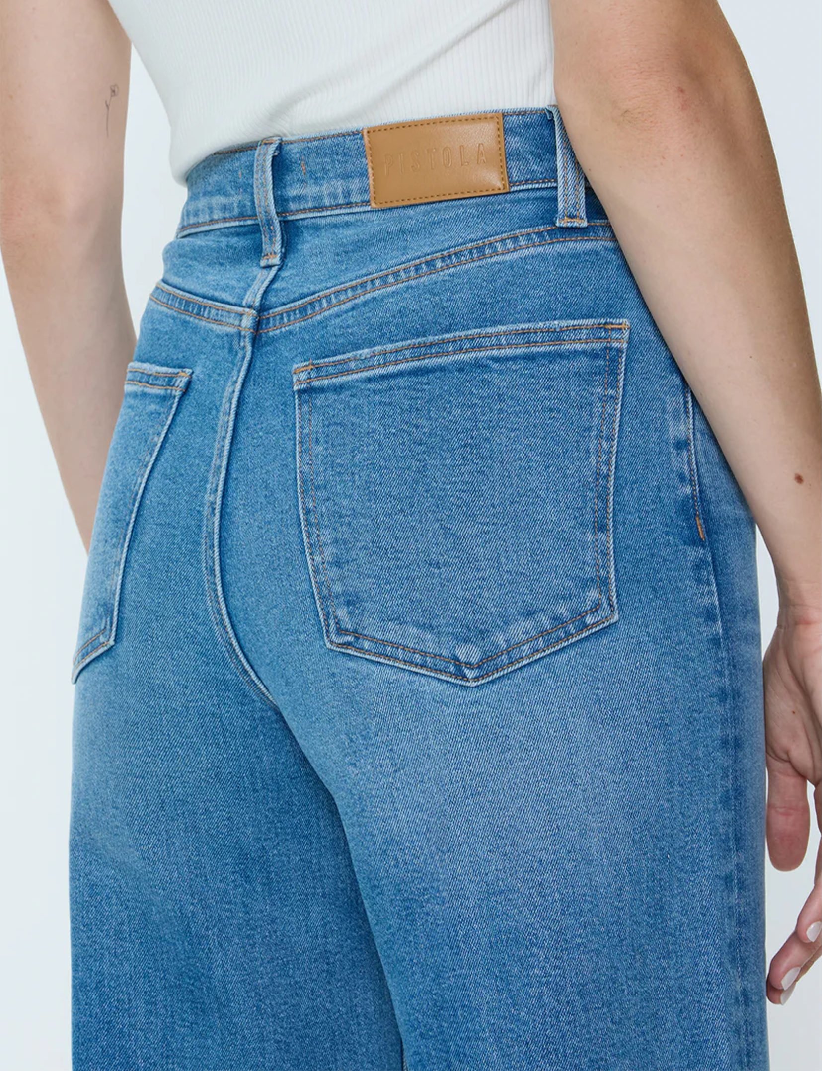 Lana Crop Wide Leg Denim, Wild Heart