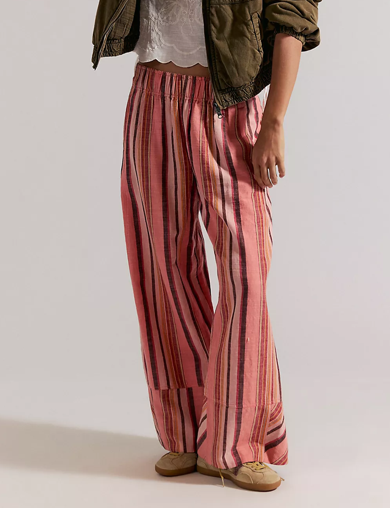 Days End Solar Linen Stripe Pant,