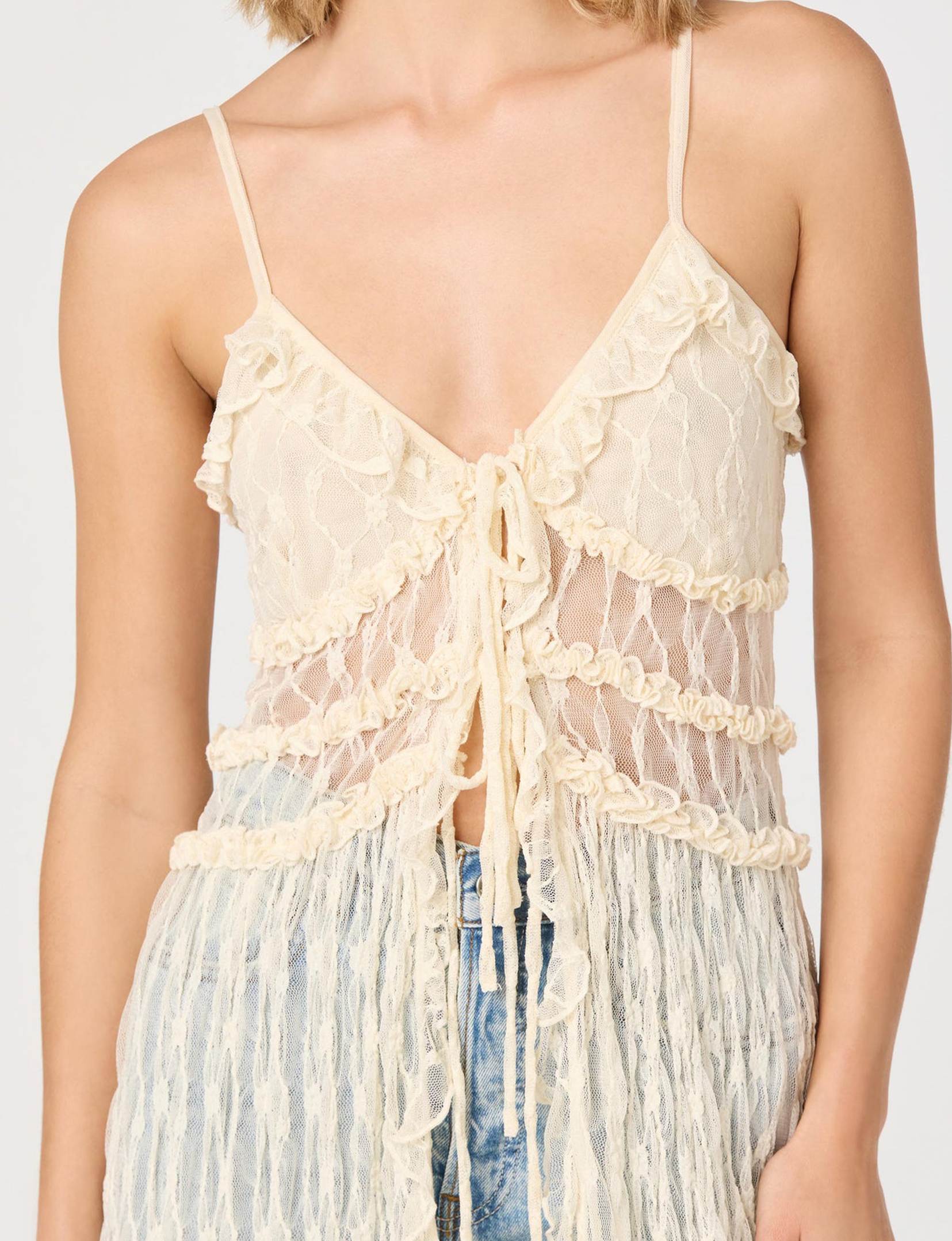Sariyah Lace Duster Top,