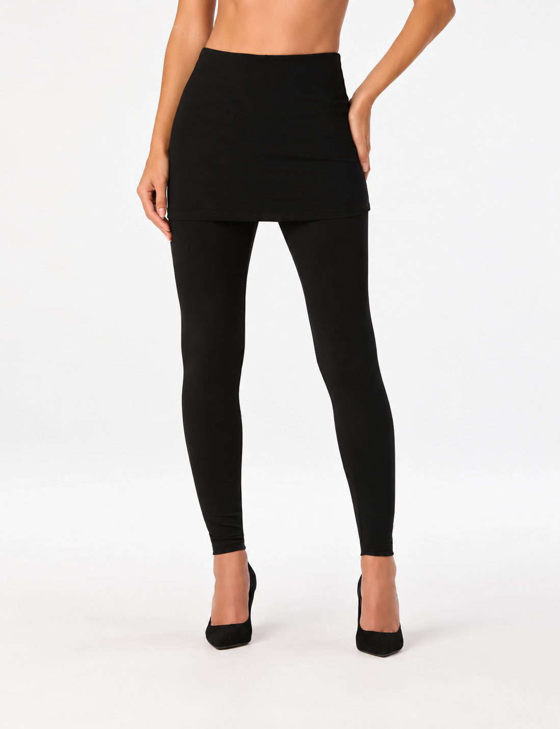 Holly Skirted Pants, Black