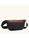 Charles Large Crossbody, Black/Brushed Gold