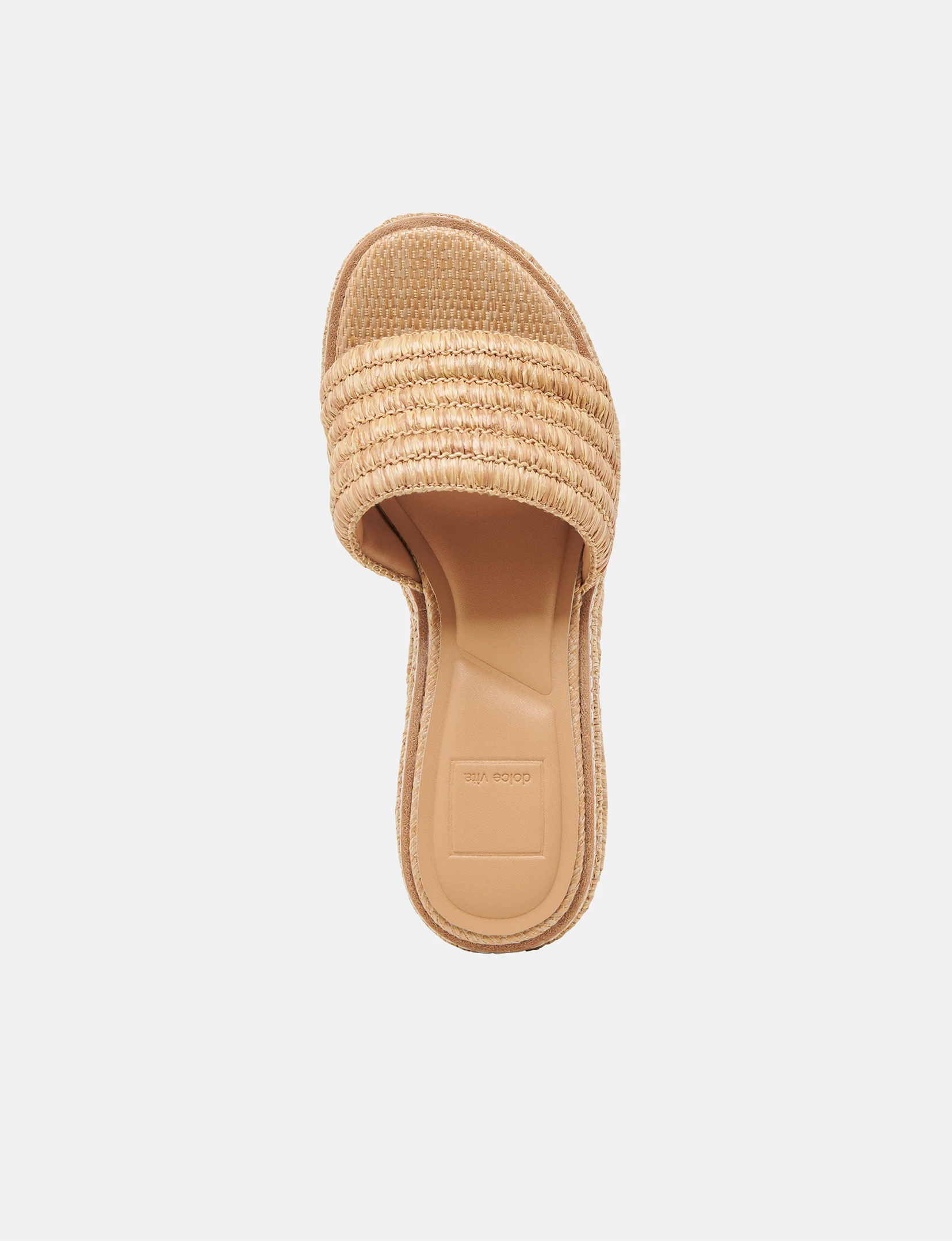 Throne Wedge, Light Natural Raffia