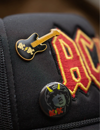 AC/DC Lightening Trucker Hat, Black