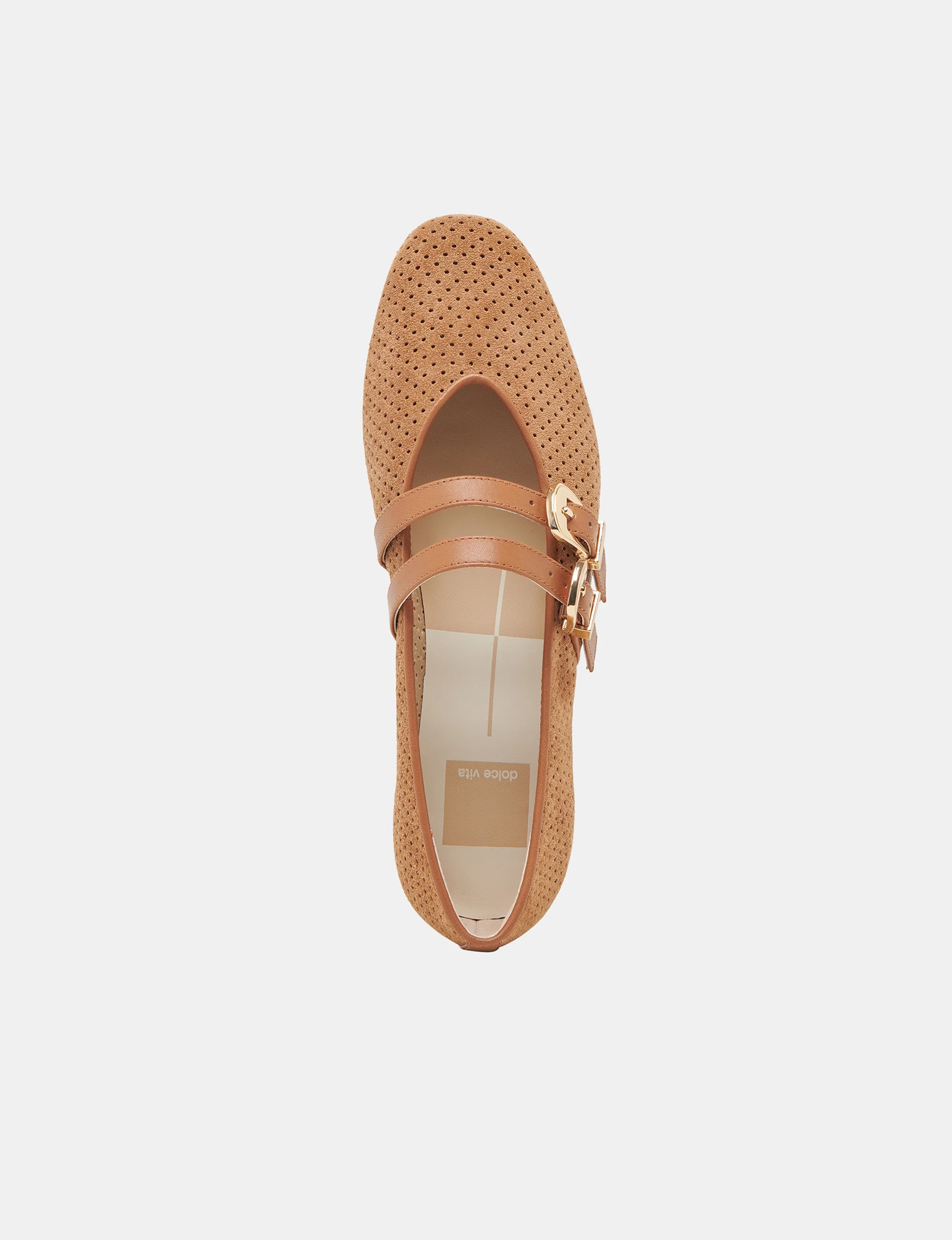 Baylee Ballet Flat, Pecan Suede