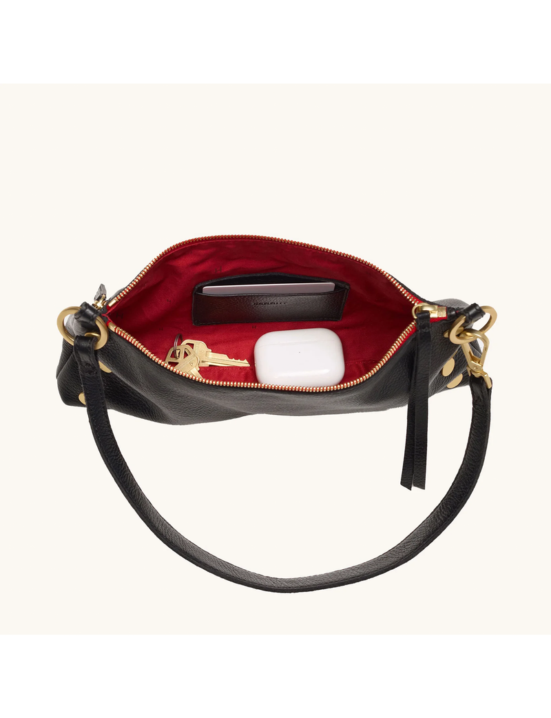 Kyle Small Handbag, Black/Brushed Gold